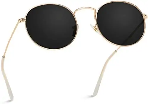 WearMe Pro - Reflective Lens Round Trendy Sunglasses - Image 3