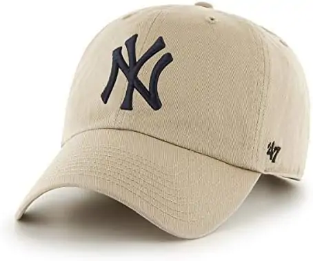 '47 MLB Natural Clean Up Adjustable Hat Cap, Adult One Size