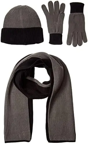 Timberland Double Layer Scarf, Cuffed Beanie & Magic Glove Gift Set