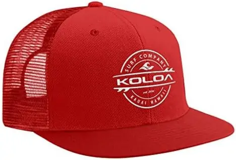 Joe's USA Koloa Surf Thruster Surfboard Logo Mesh Back Trucker Hats in 15 Colors
